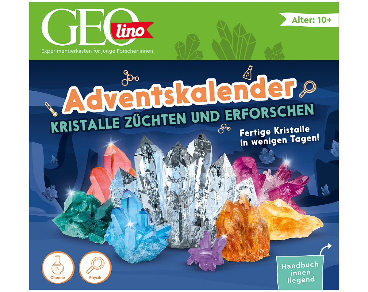 Geolino Adventskalender KRISTALLE 24-teilig
