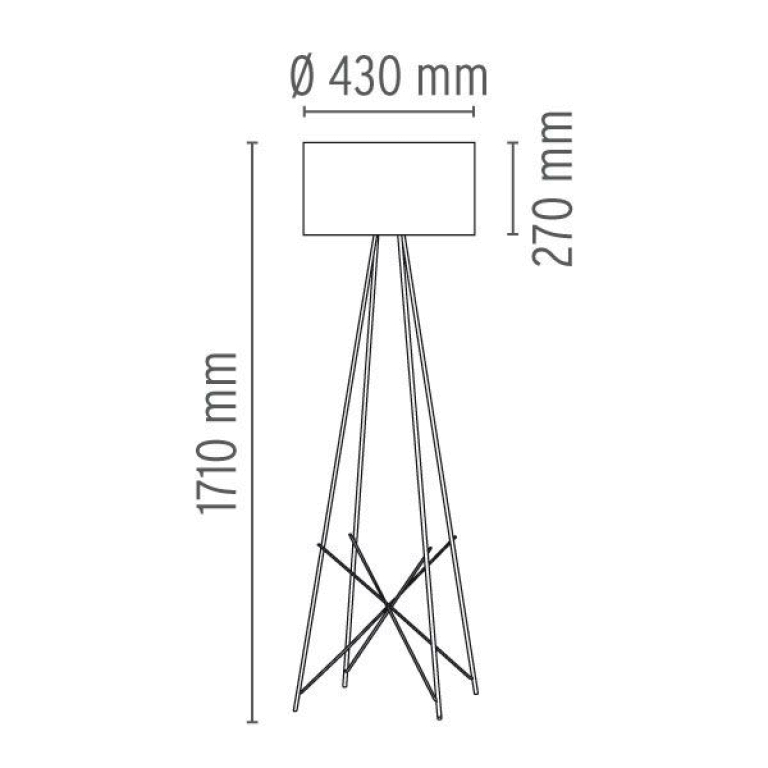 Flos Ray F2 vloerlamp wit