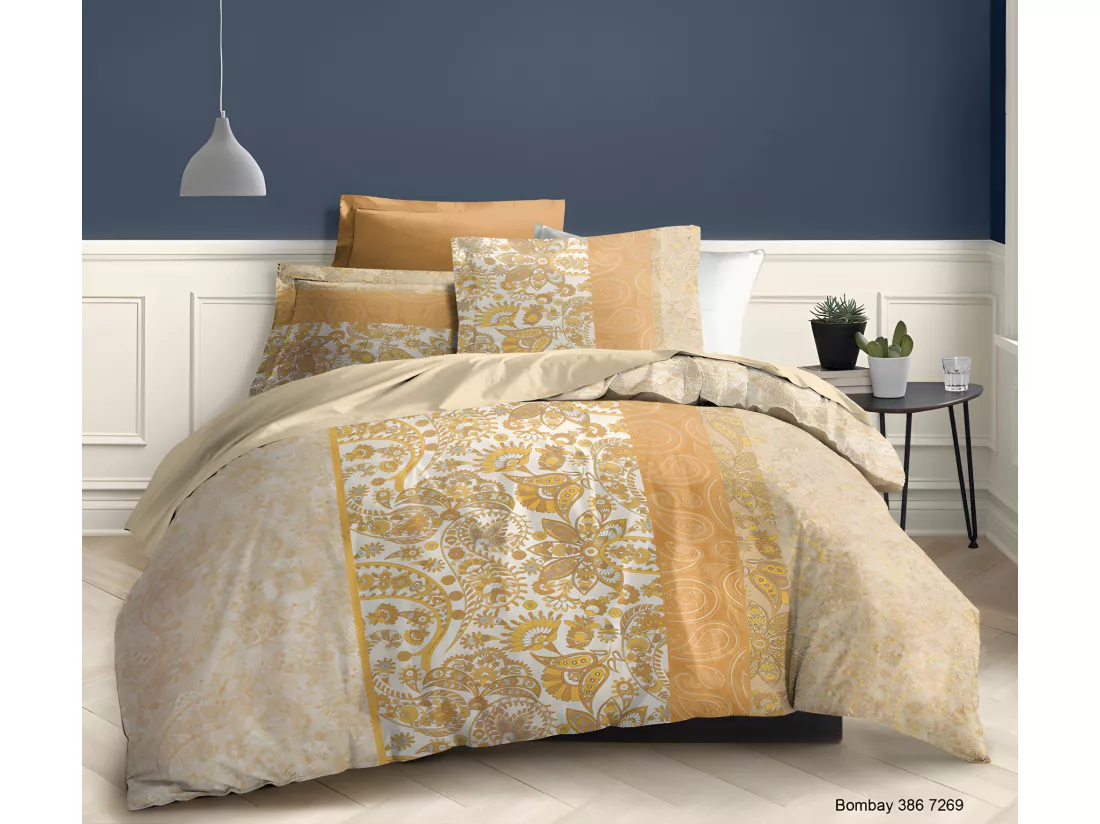 Pack complet Bombay housse de couette pour lit 180 x 200 cm 