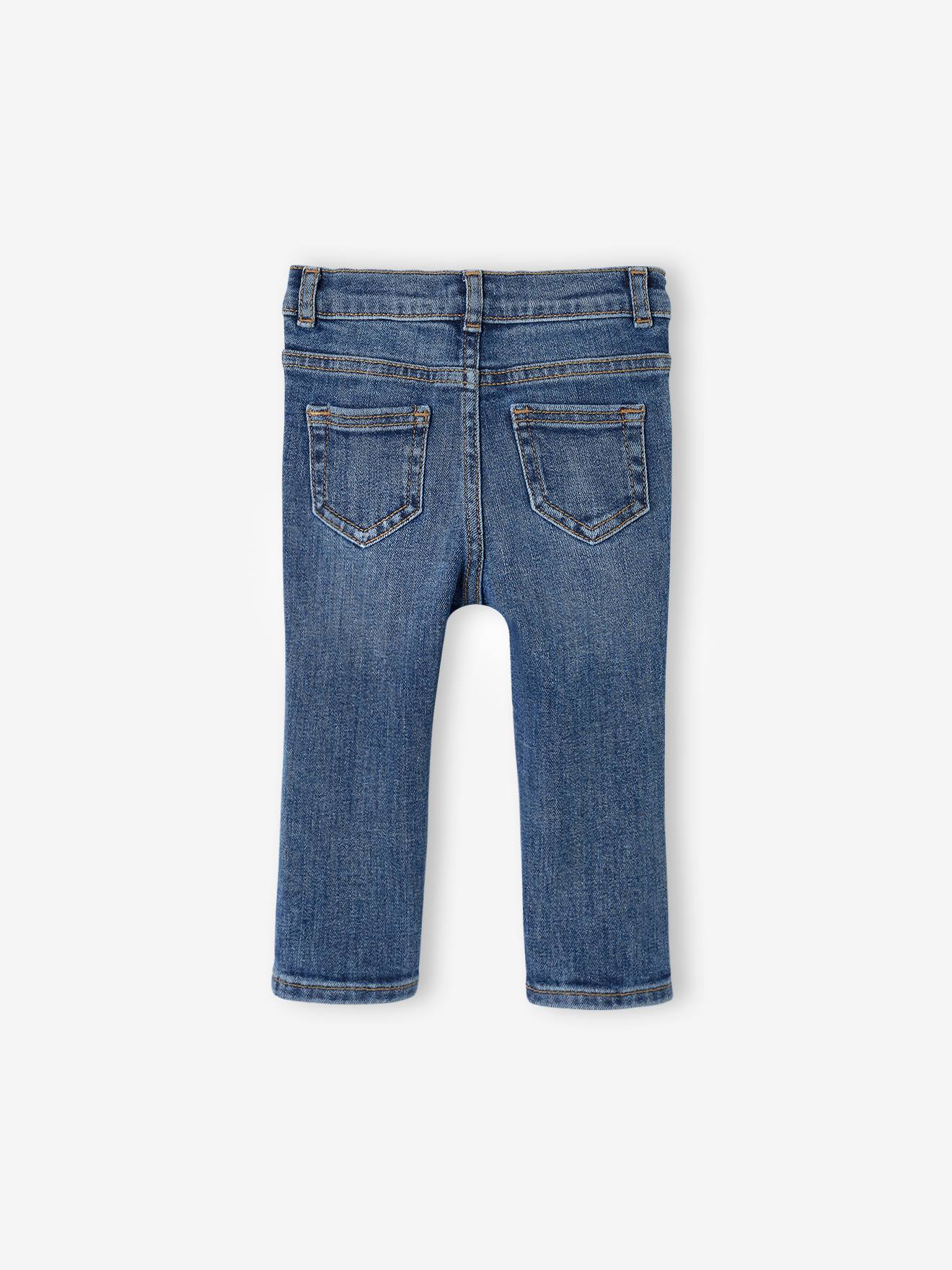 Calça jeans reta para bebê