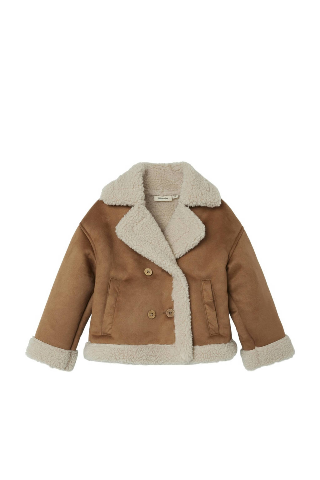 LIL' ATELIER jas NMNNOLO bruin/beige