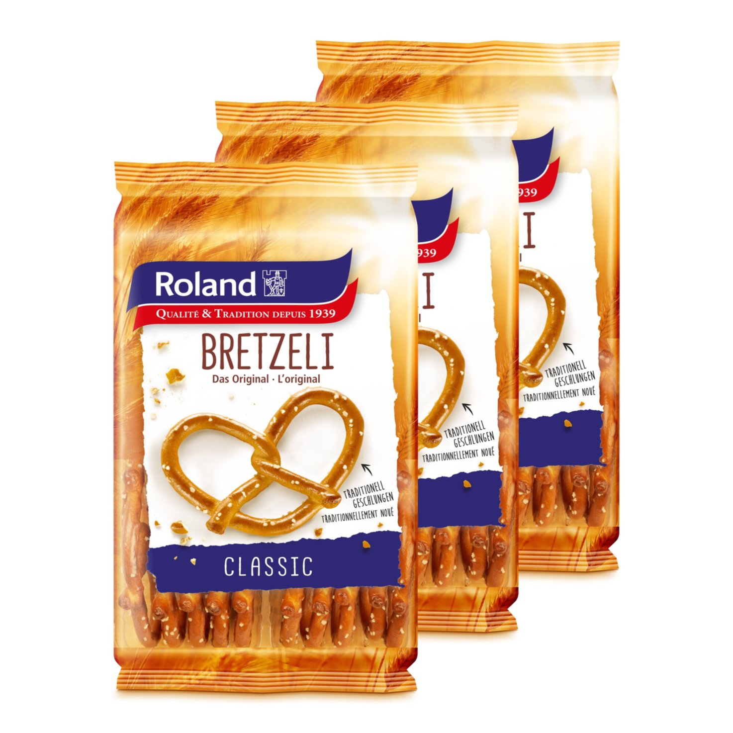 Roland Salzbretzeli classic 3x100g