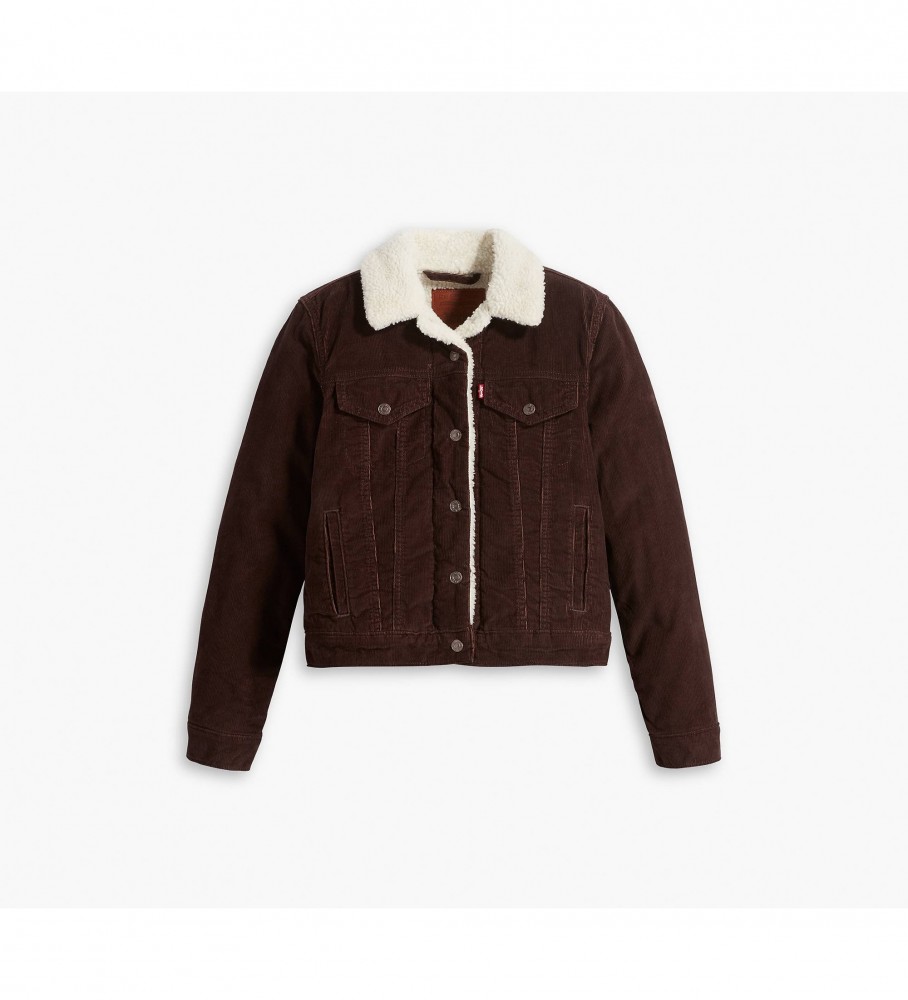 Jaqueta Levi's marrom com forro de sherpa