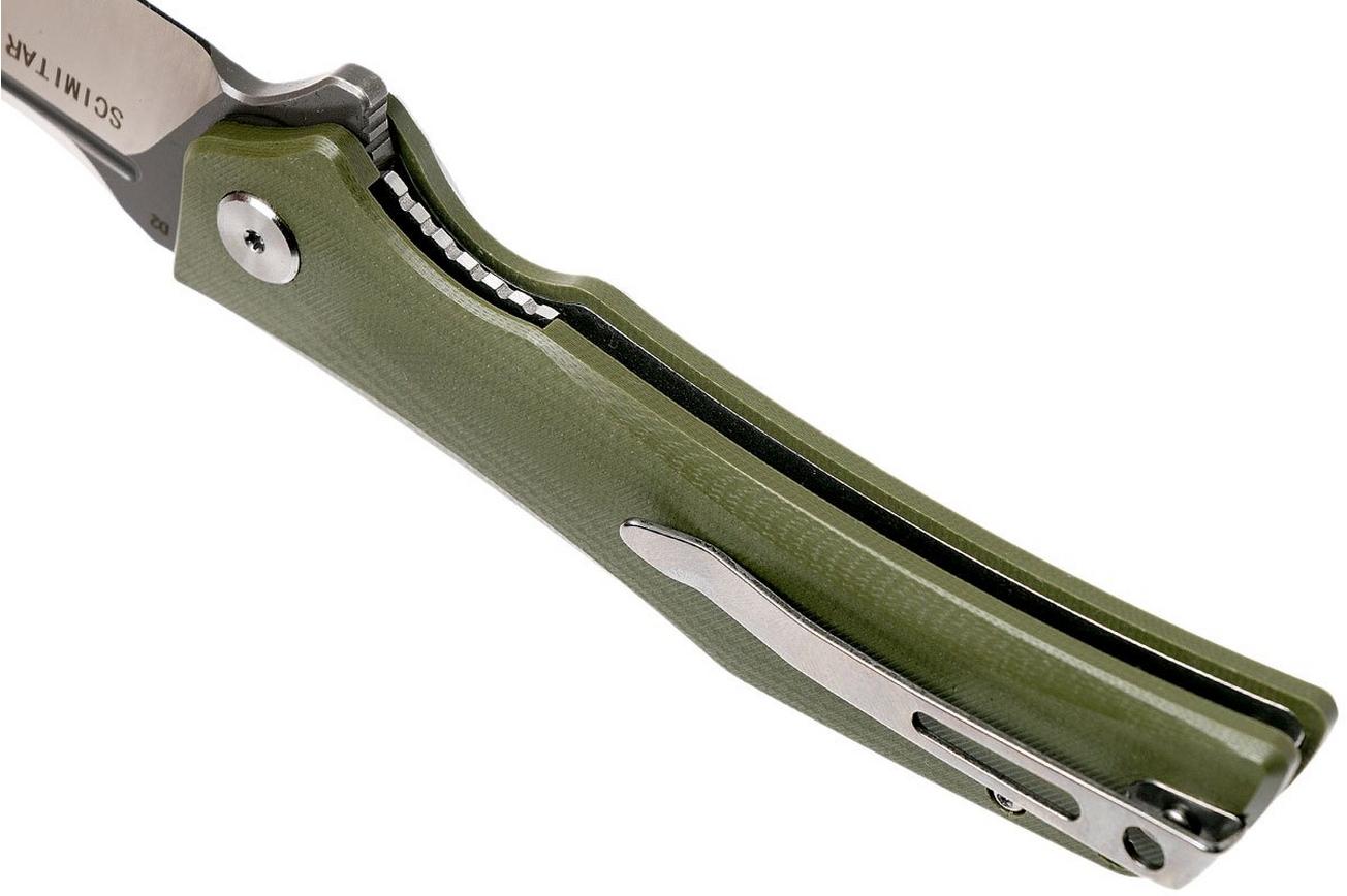 Bestech Scimitar Green G10 BG05B-2 zakmes