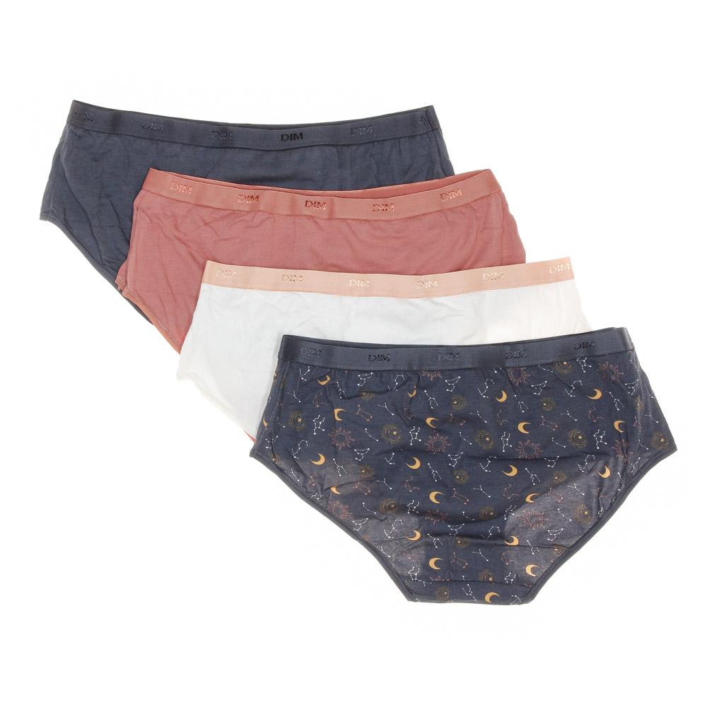 Dim X4 Boxers Marine/Blanc Femme Dim D4C20
