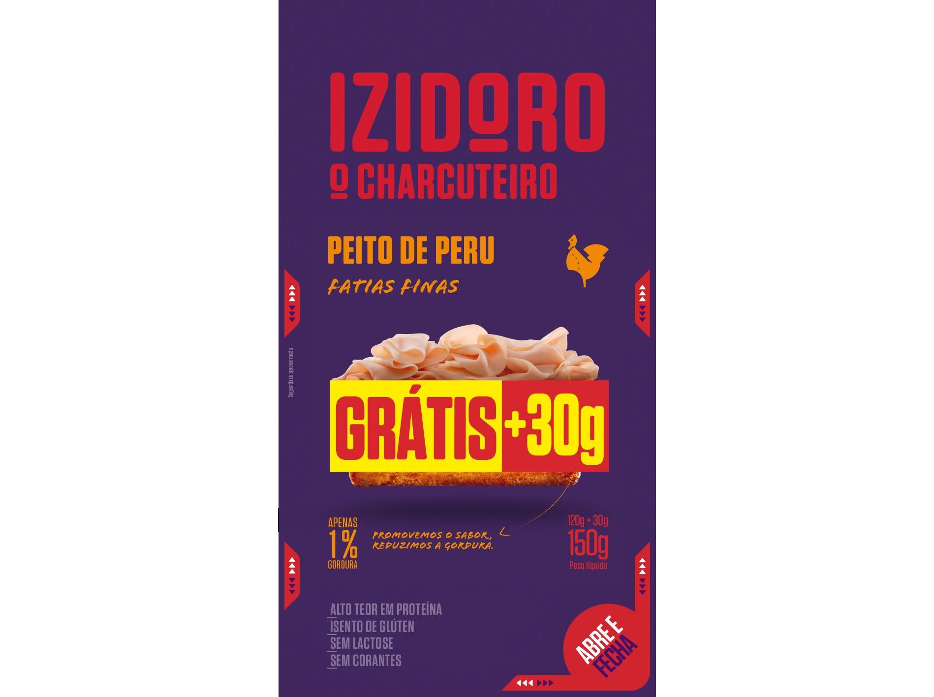 PEITO DE PERÚ IZIDORO FATIAS FINAS 120G 30G