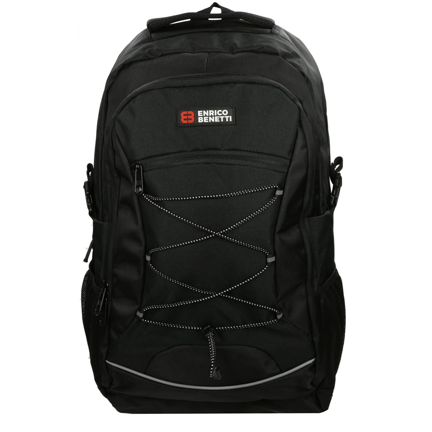 Enrico Benetti Yellow Stone 17'' Laptop Rugzak zwart