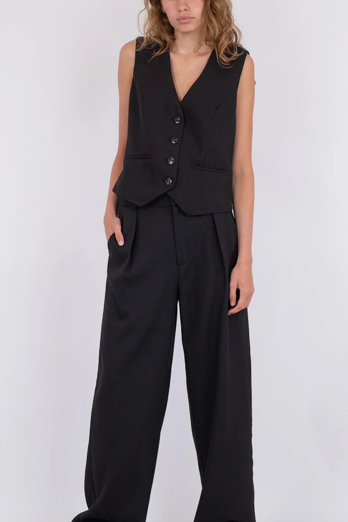 Neo Noir Alessandra Melange Pants