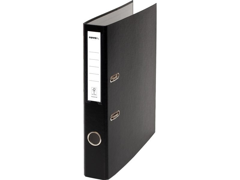 novooo. Pro Ordner 4 cm 28.5 cm, Schwarz Schwarzer Ordner, A4-Format
