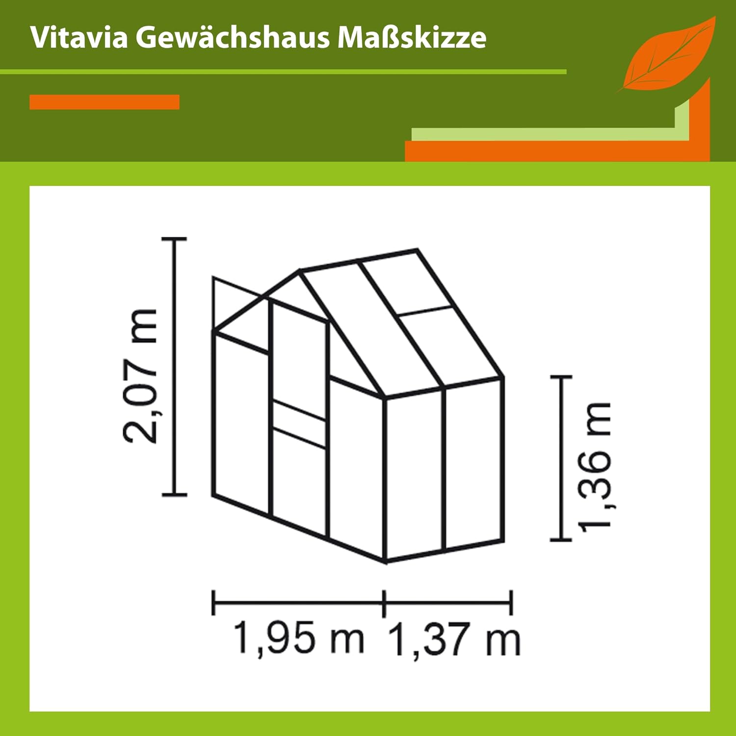 Vitavia Gewächshaus Apollo 2500