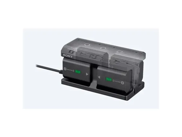 Sony NPA-MQZ1K - Batterioplader/strømadapter - 4 x batterier lader op - 2 output-stikforbindelser (USB) - for NP-FZ100; a6100; a6400; a6500; a6600; a7 III; a7C; a7R III; a7R IV; a7s III; a9; a9 II
