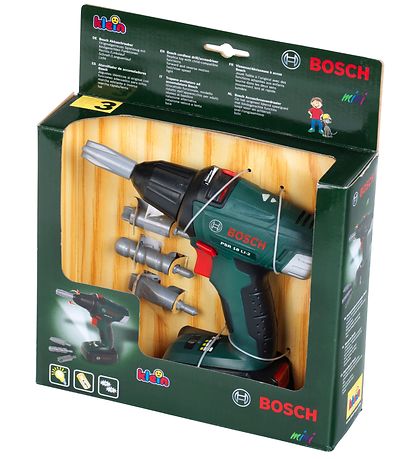 Bosch Mini Stor Skruemaskine m. Lys/Lyd - Leget?j -  Grøn
