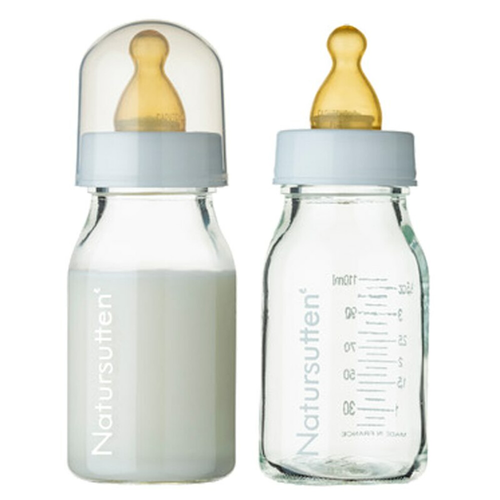 Natursutten Glazen Drinkflessen 110 ml2 stuks