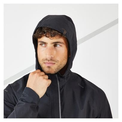 Veste Running Kiprun Rain  Noir