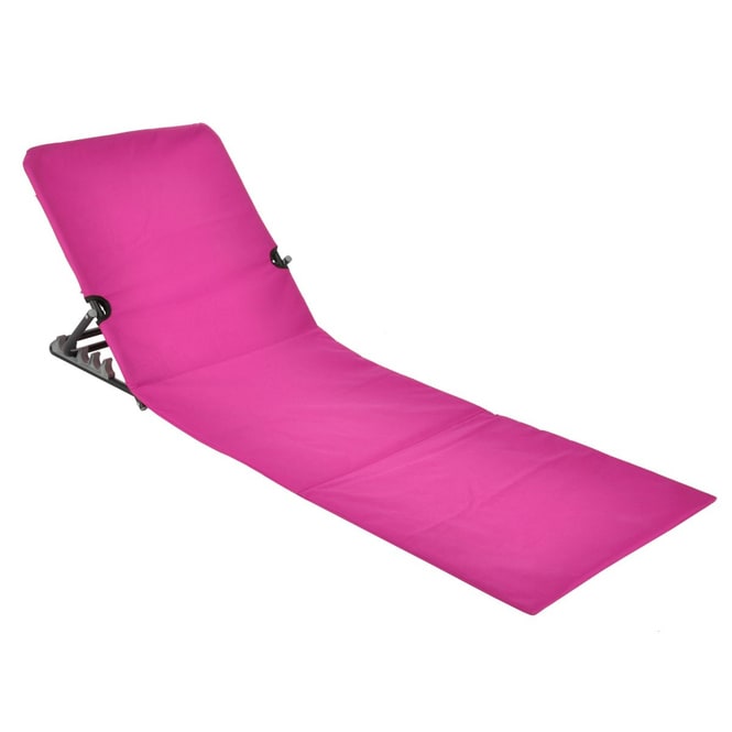 Strandliege klappbar - ca. 55 x 47 x 6,5 cm - pink