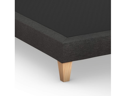 SOMEO - Sommier 120 x 190 Sommier déco tapissier ebène 120 x 190