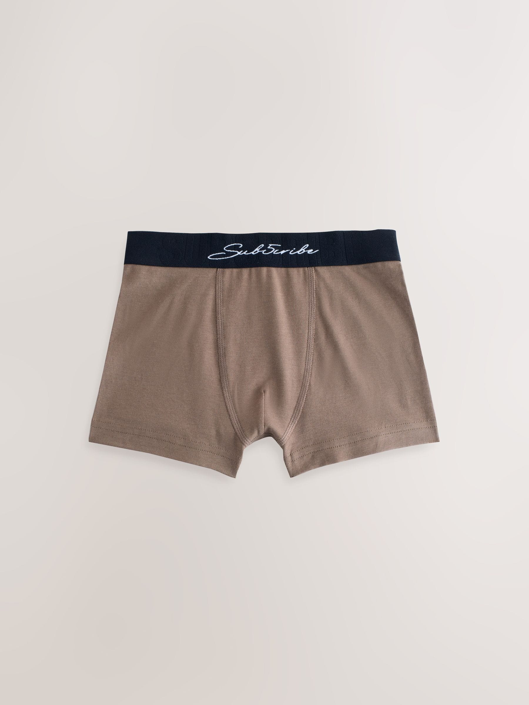 Herfstkleuren met Zwart tailleband - Subscribe Trunks (2-16jr)