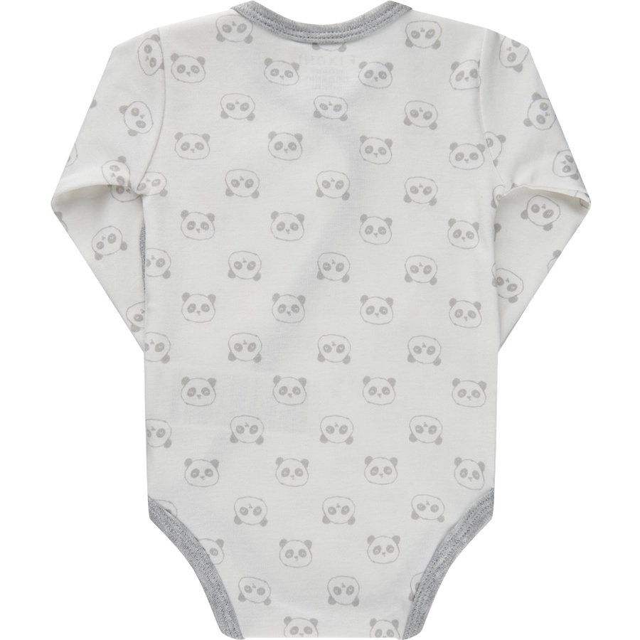 FIXONI Langarm Body Grey Melange