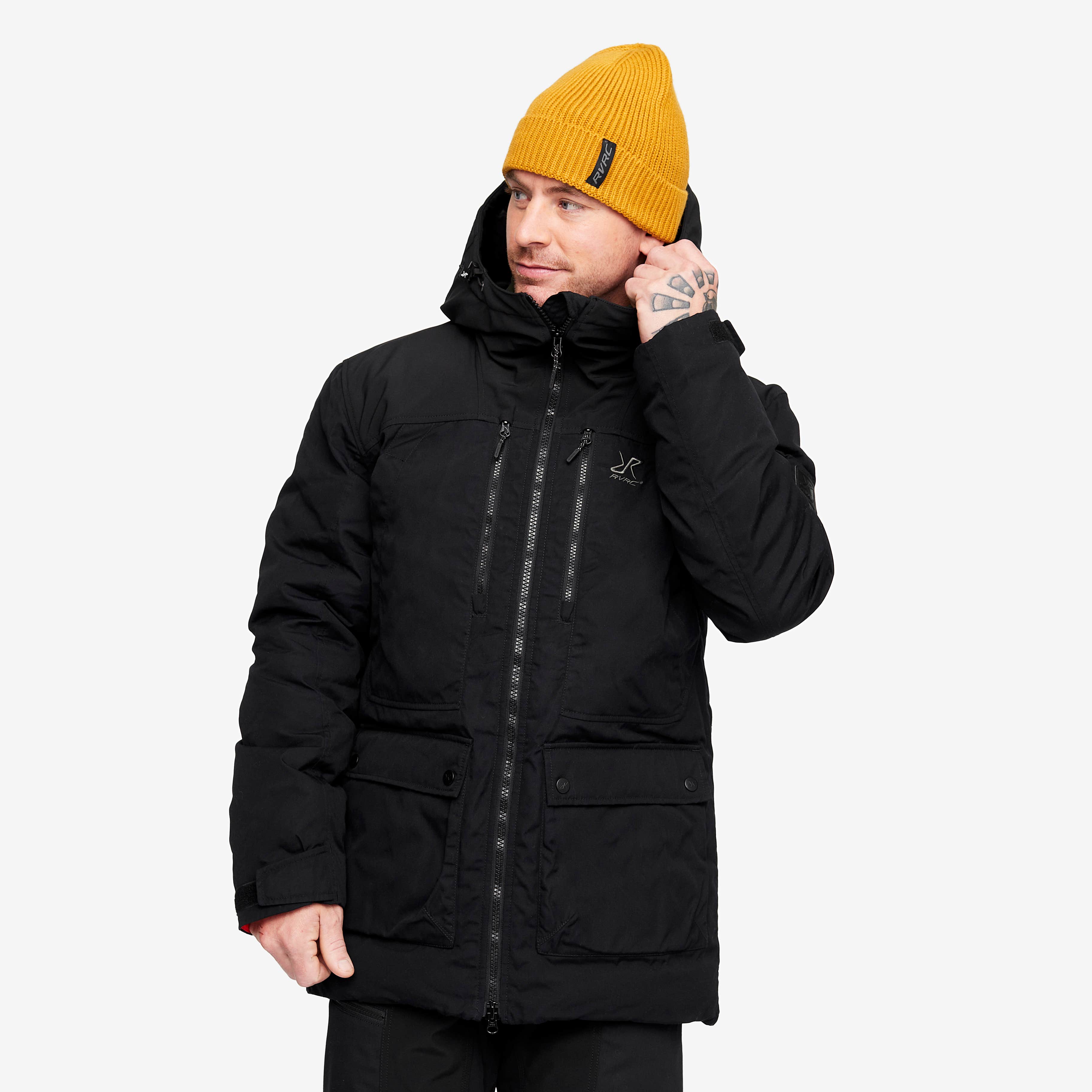 Outdoor Parka Herre Black