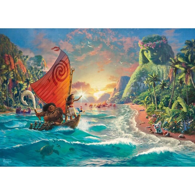 Disney Vaiana - Thomas Kinkade - Puzzle - Moana - 1000 Teile