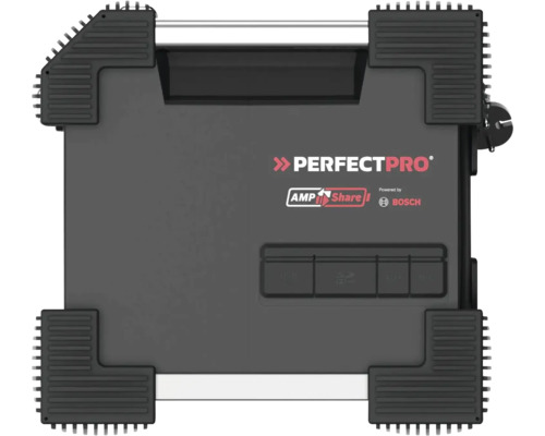 PerfecPro ROCKHART bouwplaatsradio met DAB+ en FM, Bluetooth, AUX-ingang en USB-ingang, RH4-18V compatibel met BOSCH PROFESSIONAL 18V AMPShare accuplatform