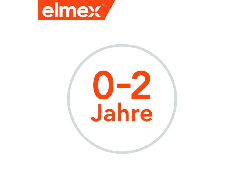 elmex Lern-Zahnbürste Babys 0-2 Jahre Weich 1 Stück assorti Handzahnbürste für eine sanfte Pflege & Reinigung der ersten Baby-Zähne
