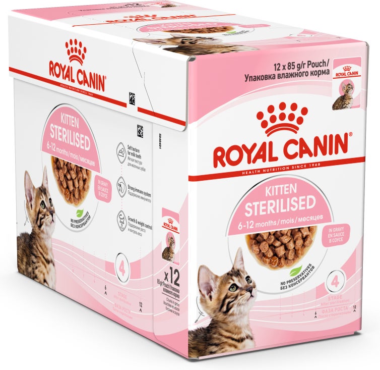 Royal Canin kattenvoer in gelei gesteriliseerde kittens 85 g 12 stuks
