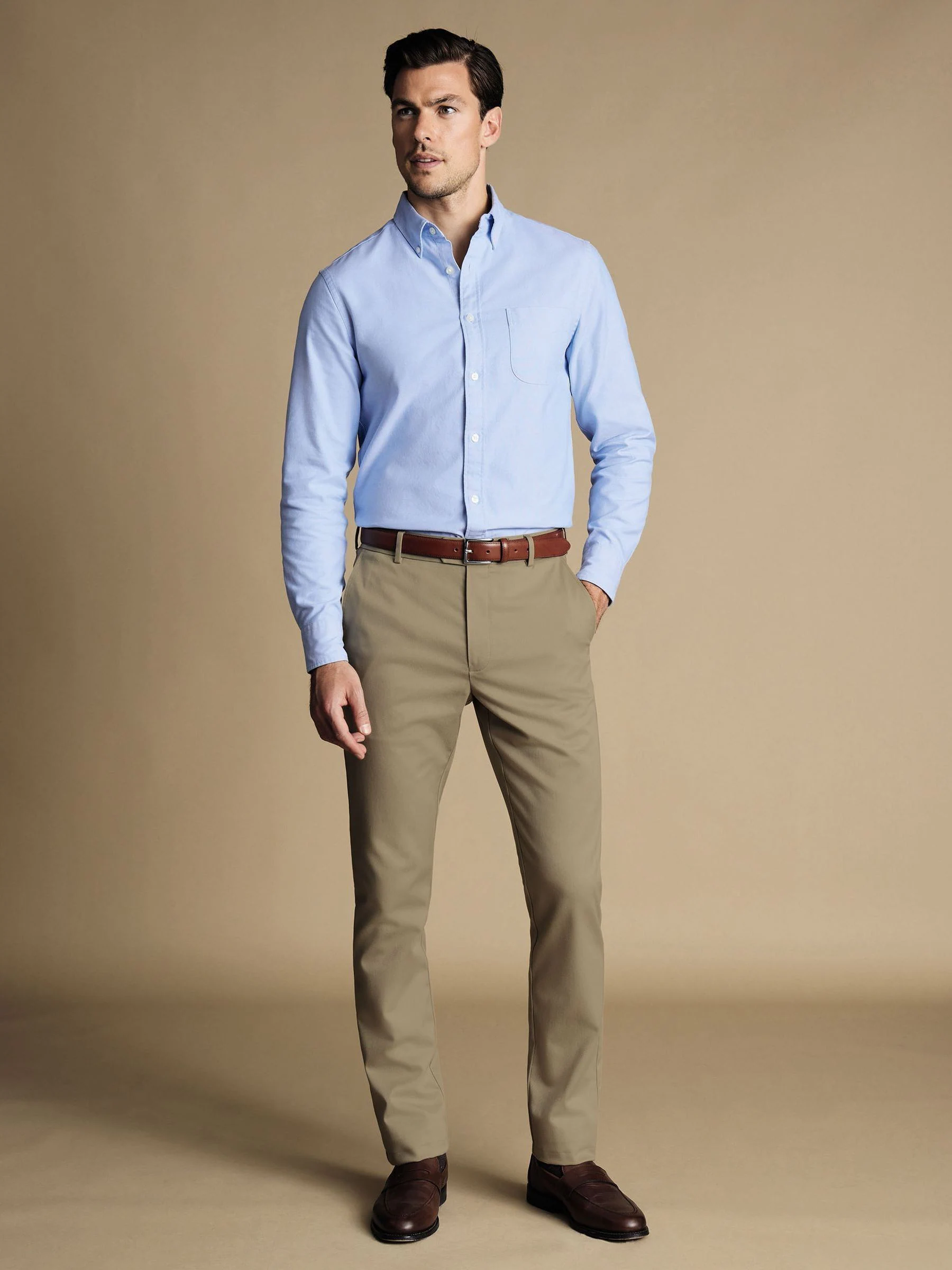 Natuurlijk - Charles Tyrwhitt - Ultieme strijkvrije slim-fit chino