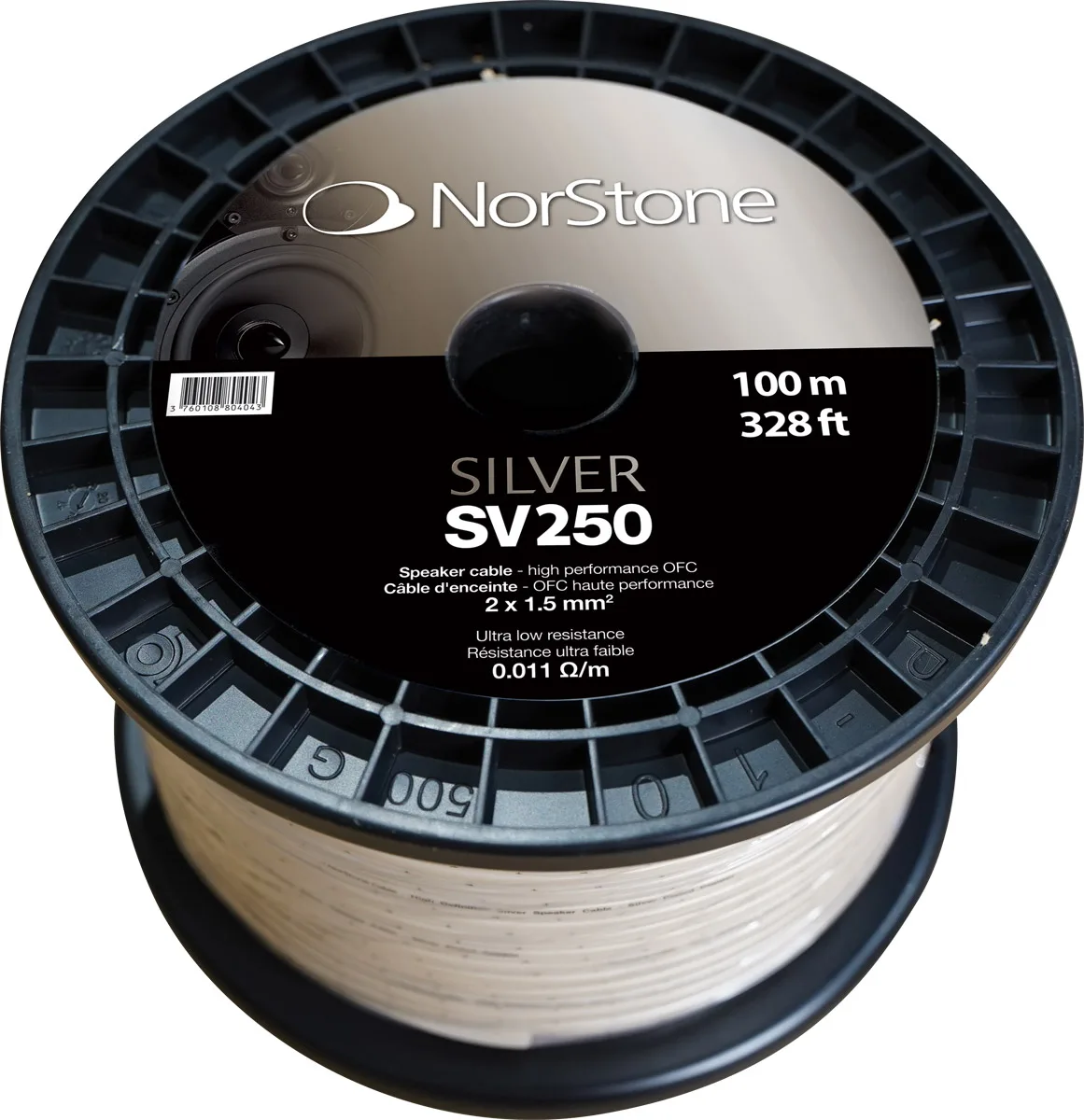 NorStone Silver 250 (200 m) Câbles d'enceintes en bobine