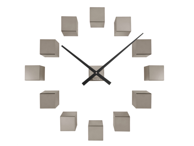 Wall Clock DIY Cubic Metallic KA5974DG Metallic green