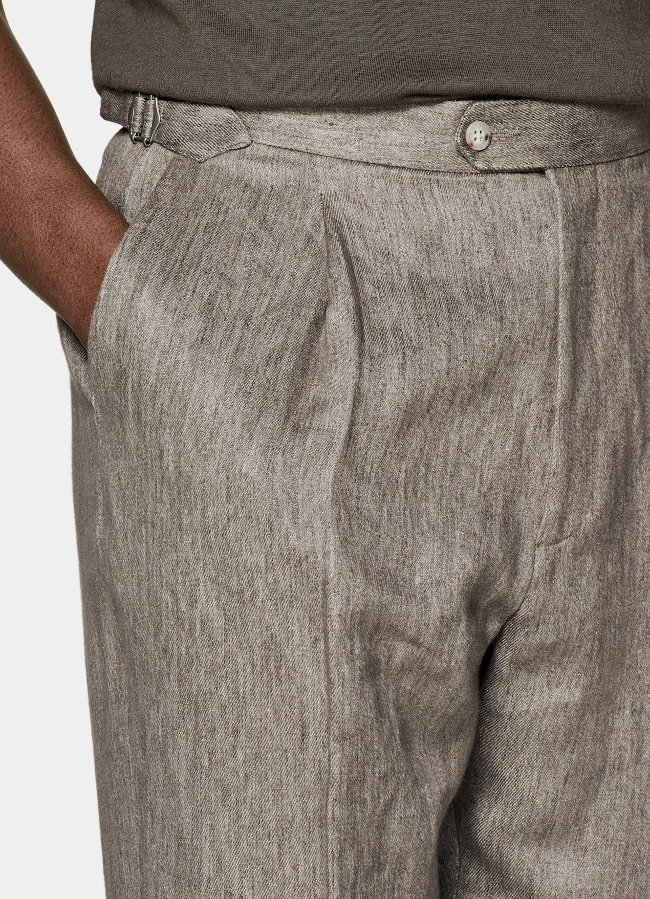 Pantalon Wide Leg Straight taupe
