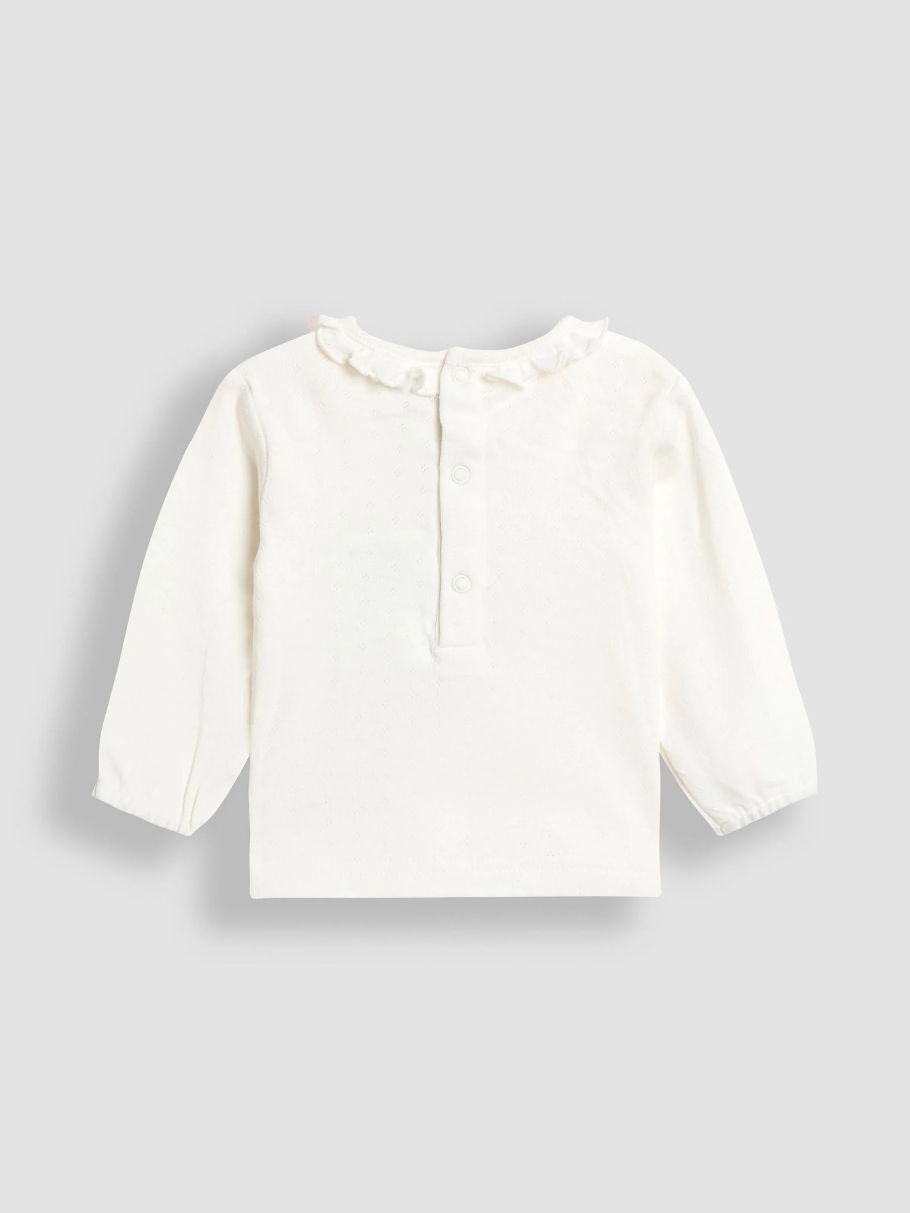 Roze met konijnen - JoJo Maman Bébé - Set van corduroy tuinbroek met applicatie en top