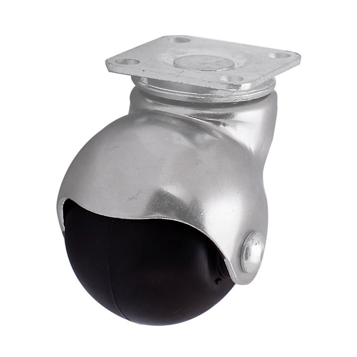 Roulette bille pivotante sans frein ø40 mm, plaque, charge max 40kg