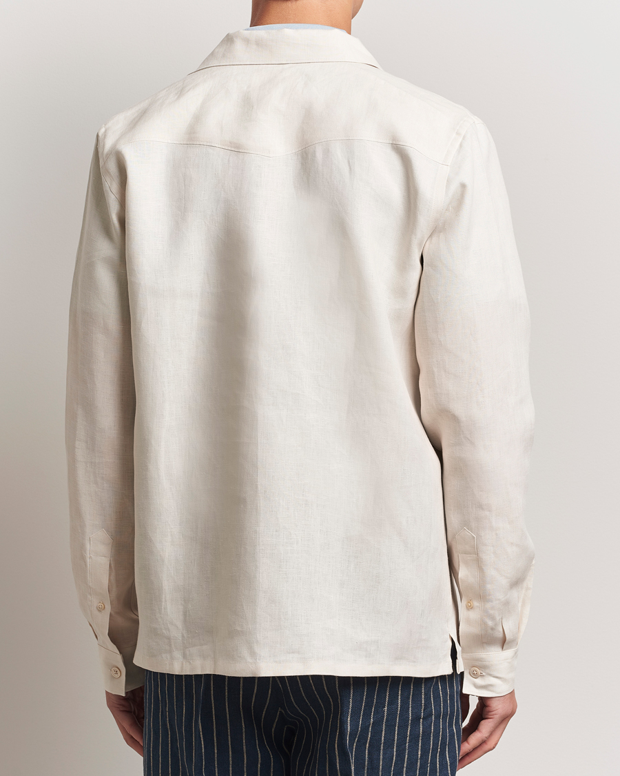 NN07 Pax Linen Western Shirt Ivory