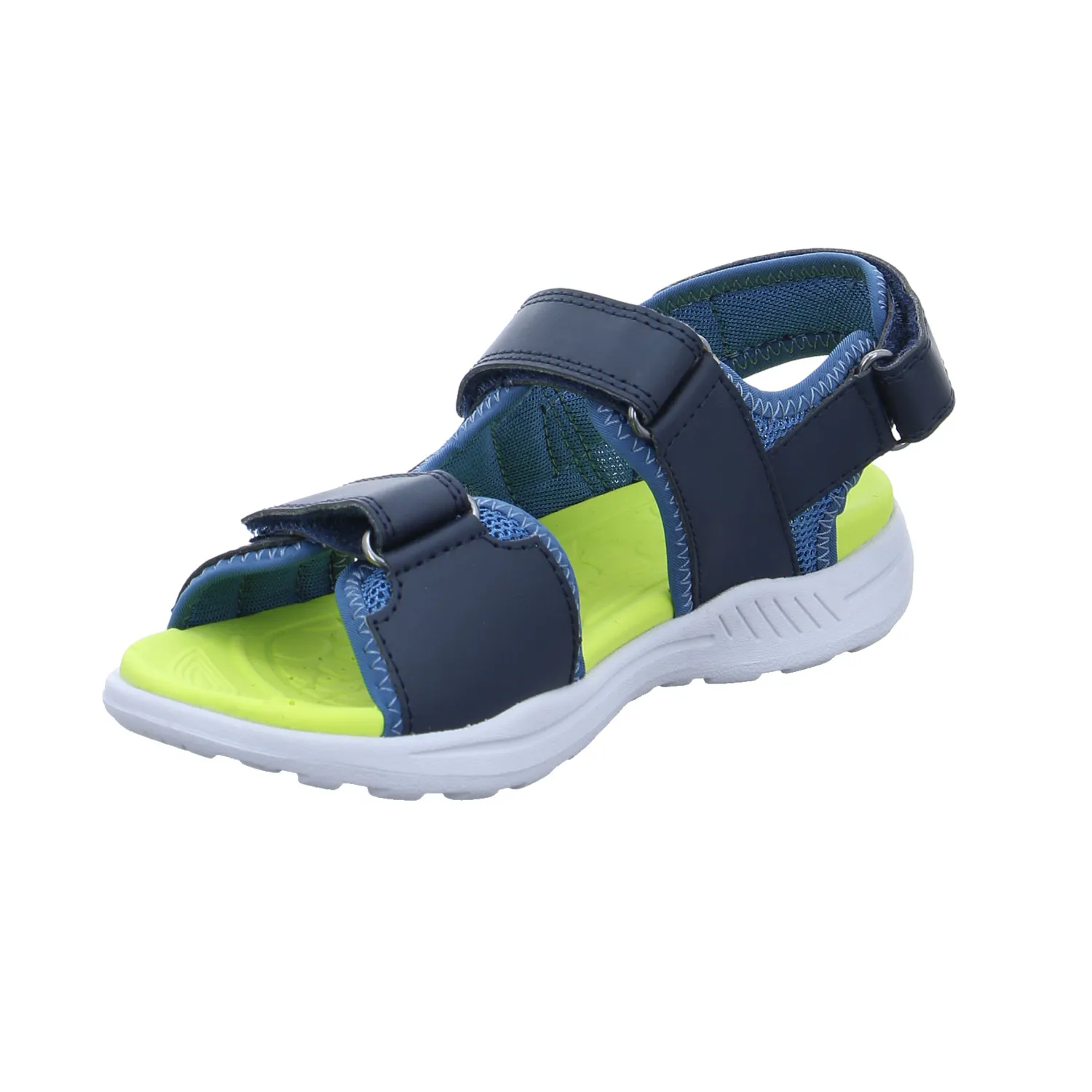 GEOX Jungen-Sandale Blau Lederimitat  Sommerschuh