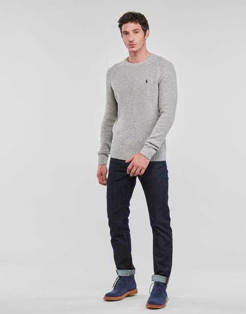 Polo Ralph Lauren - S224SC06-LS SADDLE CN-LONG SLEEVE-PULLOVER Gris / Claro / Gris / Donegal