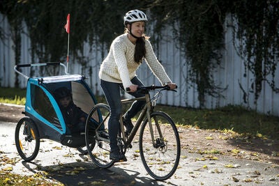 Thule Coaster XT Sykkelvogn inkl. Gåsett, Blue
