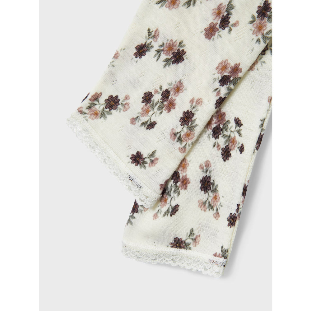 Køb Name It Snow White Wang Uld Needle Leggings Noos
