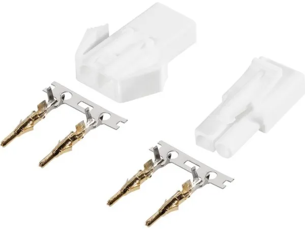 Modelcraft 227314 Batteristik, Batteribøsning Mini-Tamiya forgyldt 1 Paar
