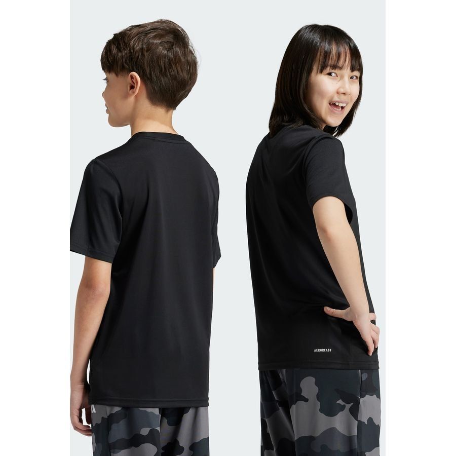 Adidas Train Essentials Seasonal Print Tee Kids