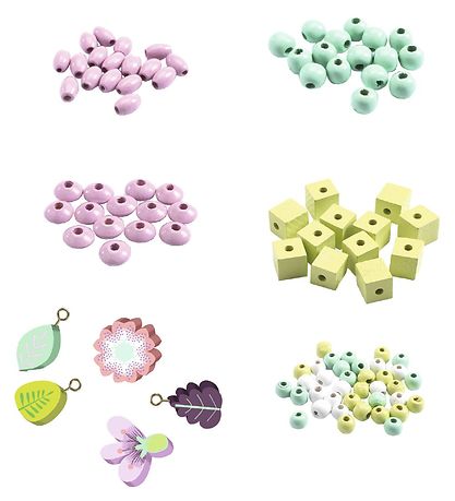 Djeco Perlen - 450 st. Blumen und Pflanzen