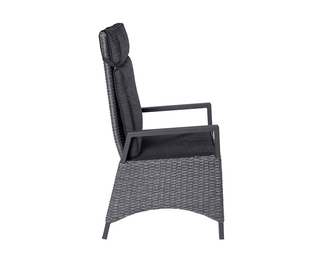 Garden FLAIR Positionsstuhl Garten LEA 2er Set graumix /anthrazit