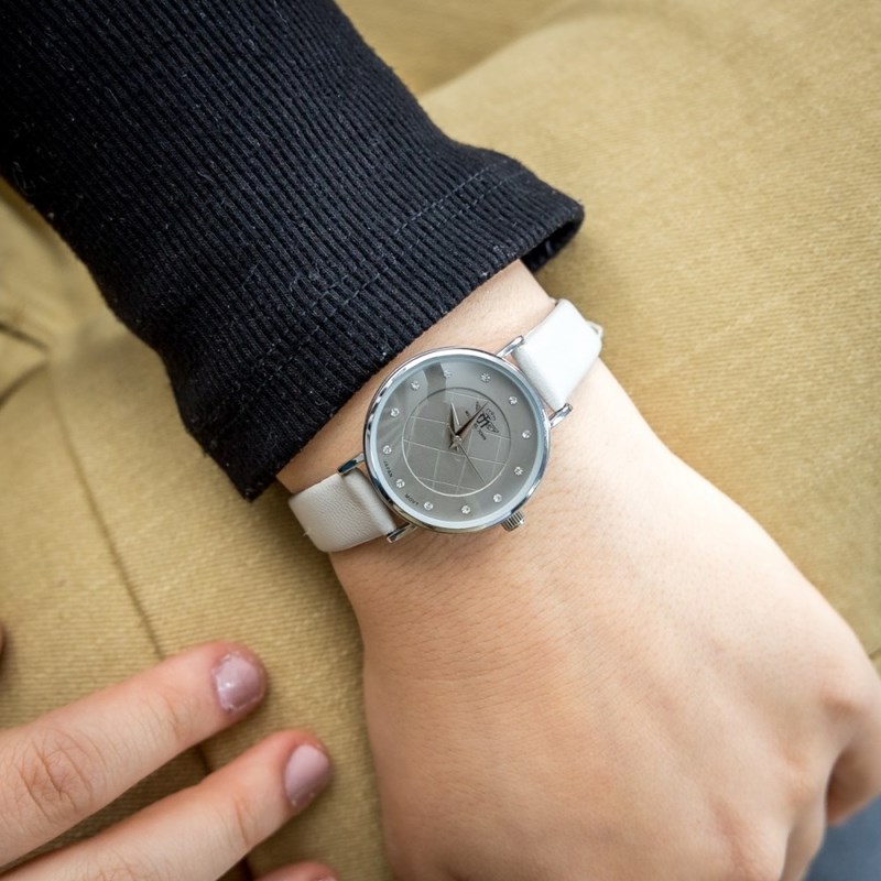 Montre Femme M. JOHN bracelet Cuir Gris
