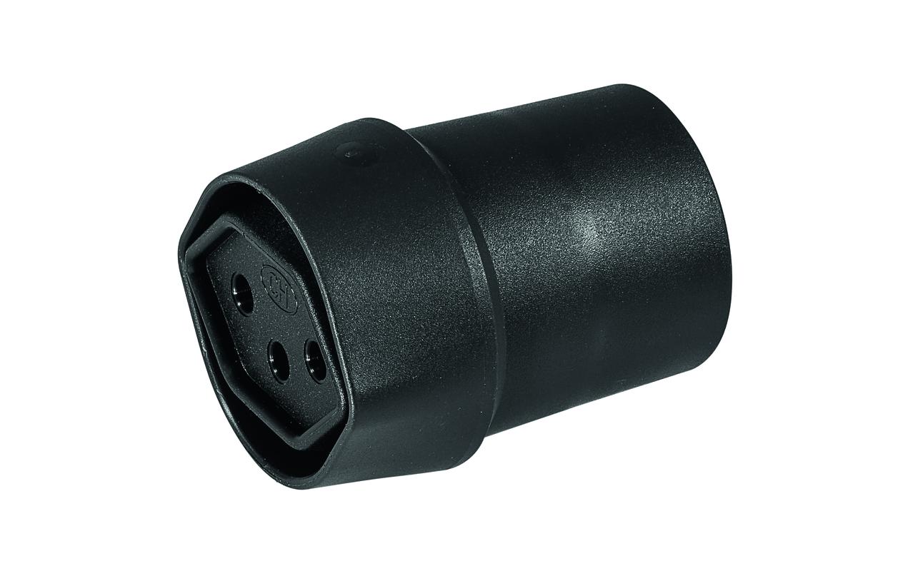 Fixadapter Schweiz T12 - Deutschland Schuko IP20, 3-PoligFIX Adapter Schweiz T12 zu Deutschland CEE7/4
