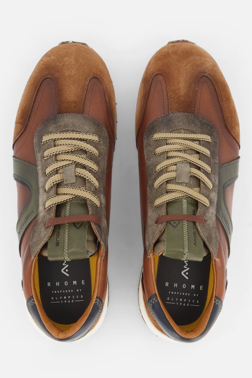 Ambitious Rhome Sneakers cognac Leer
