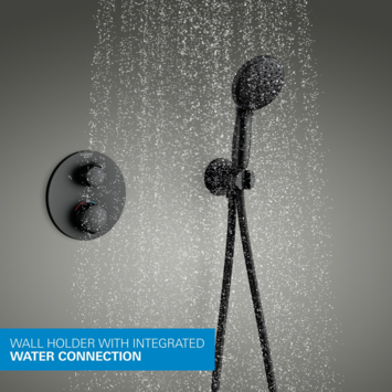 Grohe Precision Thermostat Perfect inbouw douchesysteem met  Vitalio Comfort 250 hoofddouche rond Mat Zwart