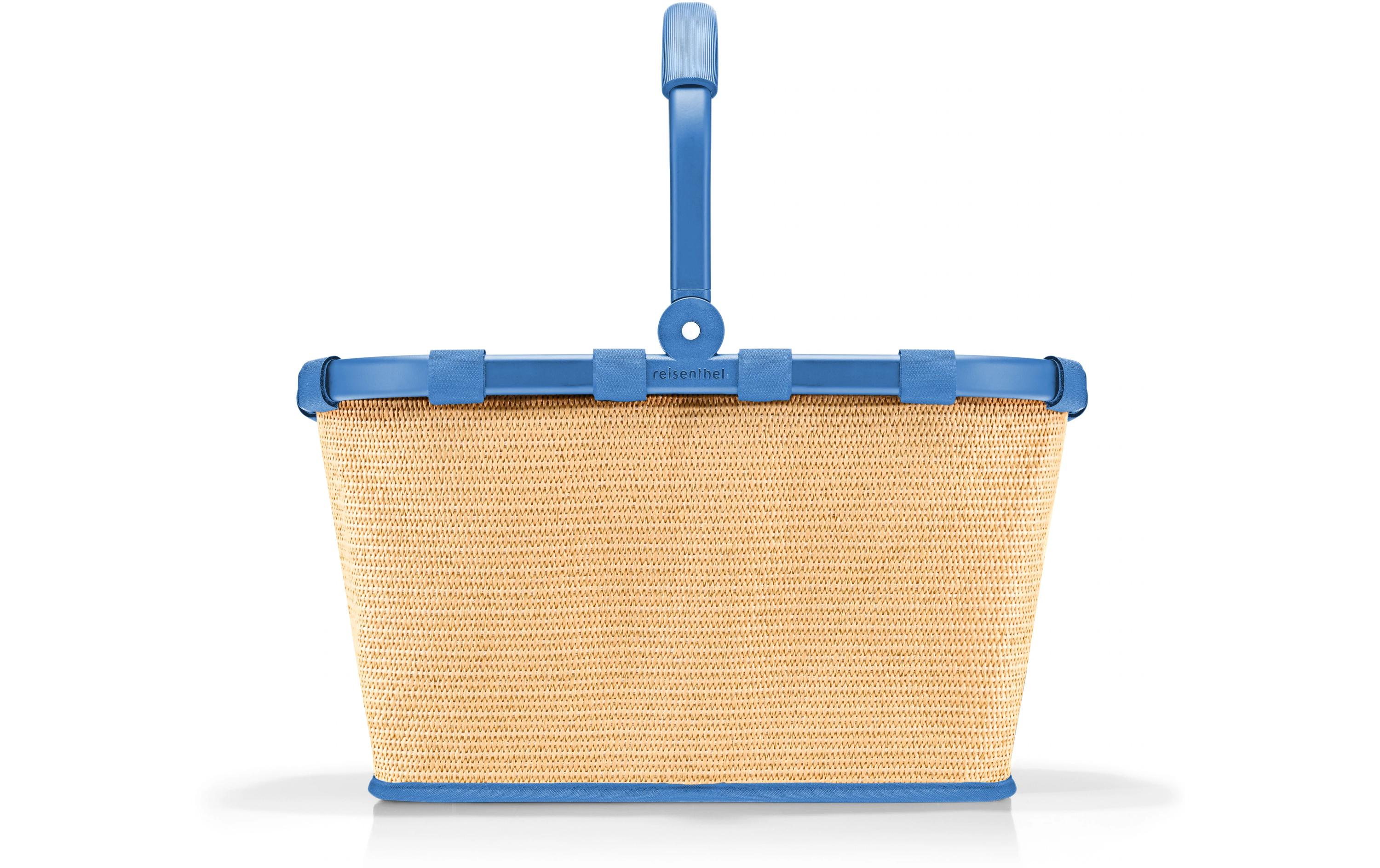 Einkaufskorb Carrybag Frame Raffia BlueStilvoller Korb für den täglichen Einkauf