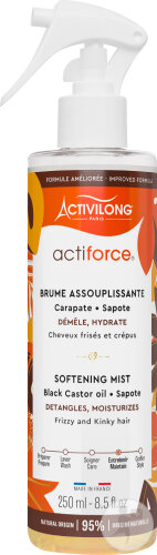 Activilong Actiforce Brume Assouplissante Carapate Et Sapote Cheveux Frisés Et Crépus 250ml