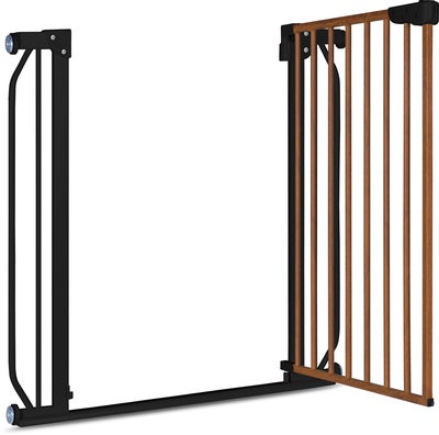 Lionelo Truus Slim Sikkerhetsgrind, Black Carbon/Natural