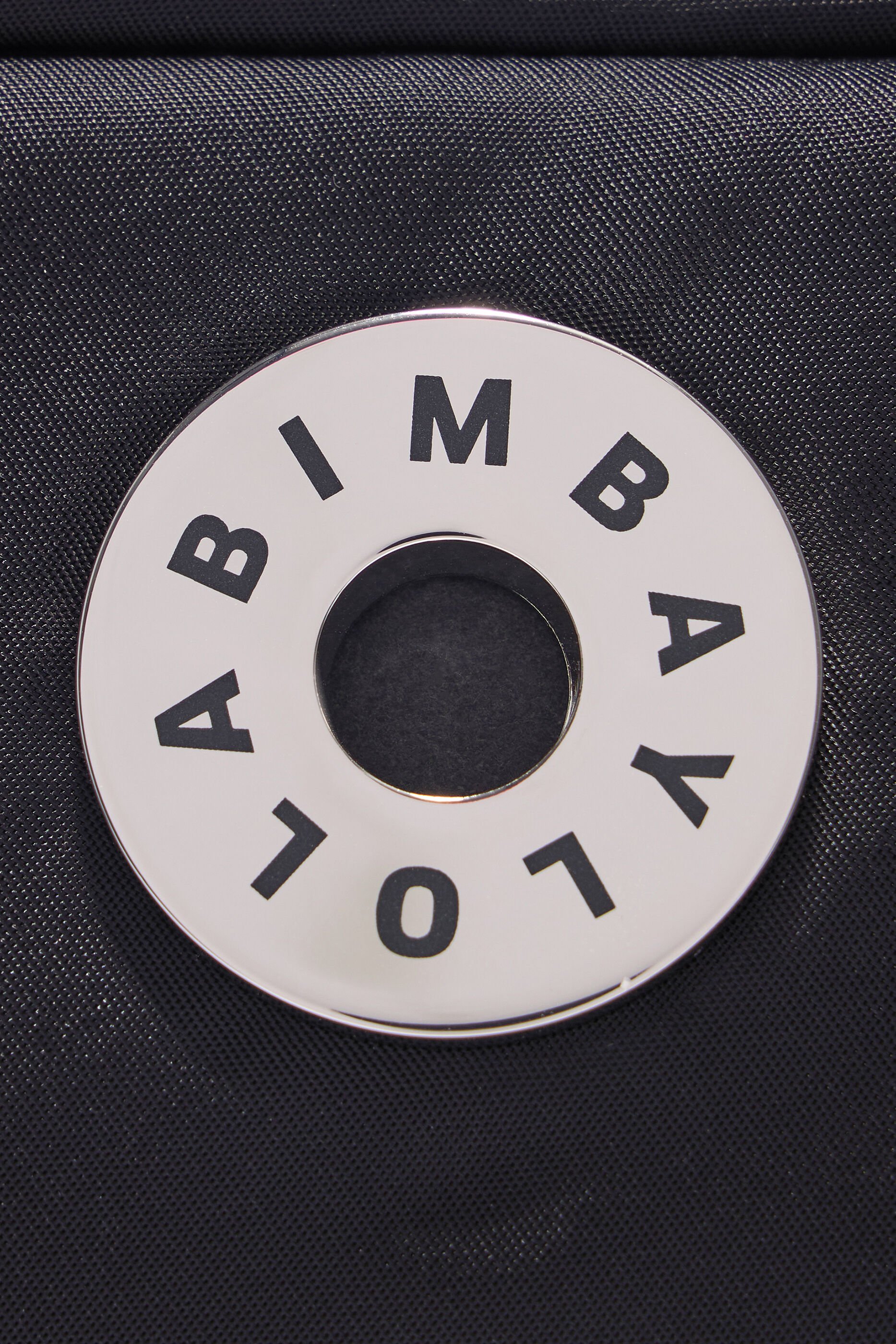 Bolsa de ombro pequena em náilon preto